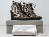 Authentic High Top Giuseppe Zanotti Wedge Sneakers Size 39/8