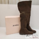 Pair of JustFab Shaelynne Knee High Boots