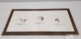 Picture Frame With Three Detailed Horses, With Signature