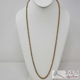 14k Gold Necklace Weighs Approx 25g