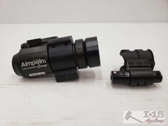 1 Aimpoint Comp Sight, 1 Red Laser Sight