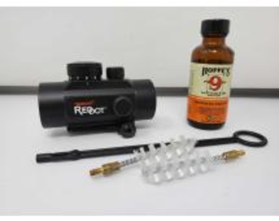 Tasco Red Dot Sight and Gun Cleaners
