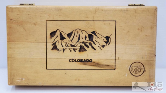 Colt Colorado Commerative Wooden Box