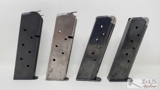 Four .45 Cal 10 Round Magazines