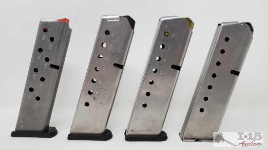 4 Smith & Wesson .45 Cal 10 Round Magazines