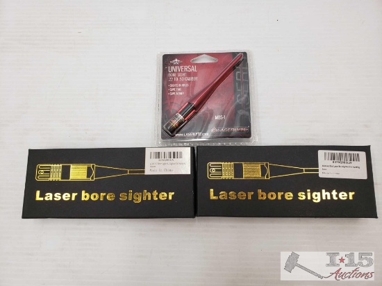 Universal Bore Sight .22 to .50 Caliber, 2 Res Laser Boresighters For Hunting