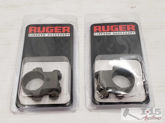 2 Brand New Ruger Firearm Clam Shell Scope Ring