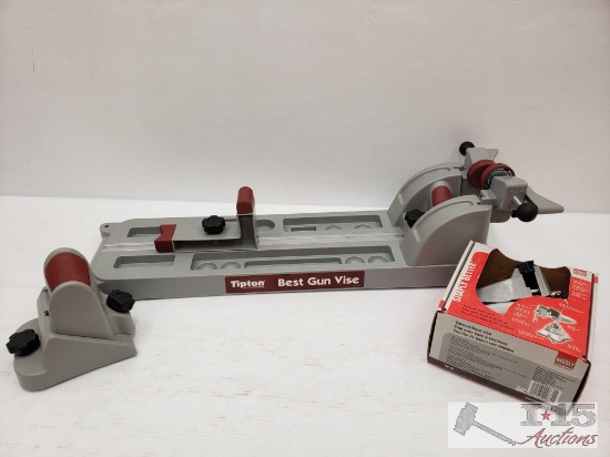 Bessy Vacuum Base Vase, Tipton Best Gun Vise