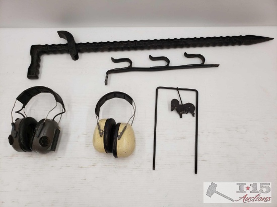 2 Pairs of Ear Muffs, Metal Target and More!