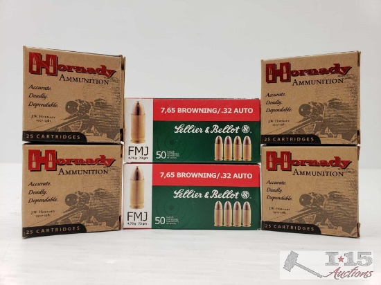 Approx 200 Rounds of 32 Auto