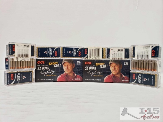 Approx 900 Rounds of 22 WMR