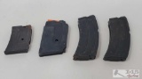 Four .22LR Cal 10 and 8 Round Magazines