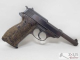 Walther P38 9mm Semi-Auto Pistol with Magazine and Case