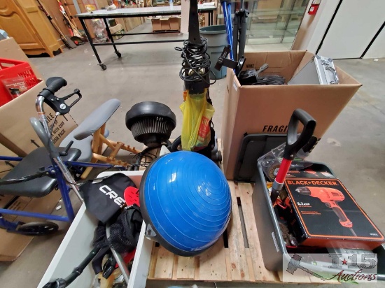 Tools, Vacuum, Fan, Bosu Balance Ball and More