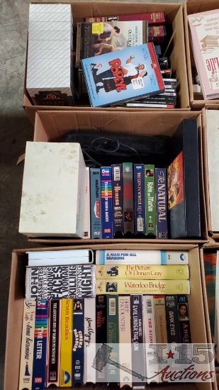 VHS Tapes and DVDs
