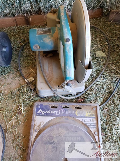 Makita 2414NB 14" Chop Saw with 1 Avanti 80 Tooth 12" Blade