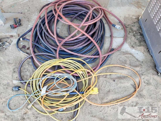 3 Hoses and 3 Extension Cords