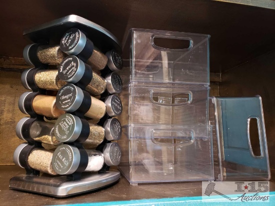 25 Spice Holder, 4 Storage Tub's