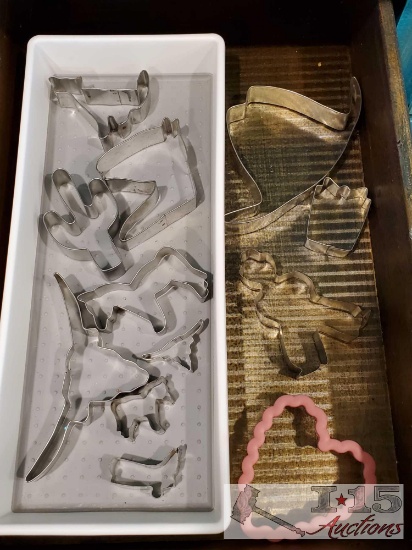 Assorted Metal Cookie Cutters