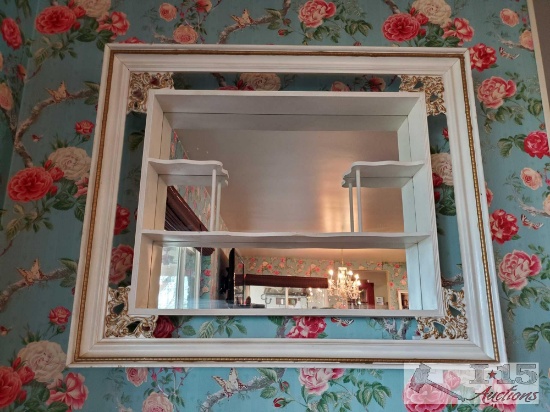 Wooden Mirror Frame Wall Display