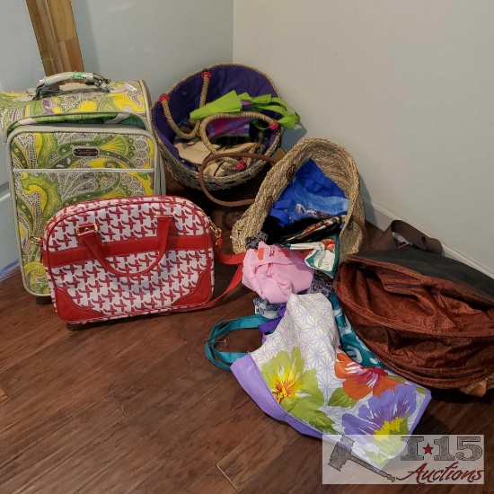 Various bags and Suit Cases