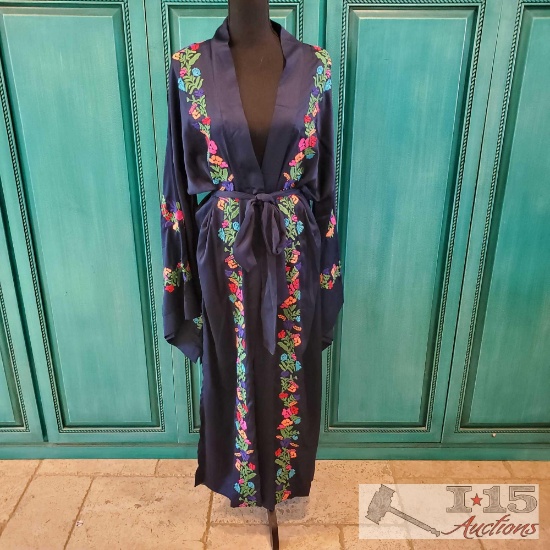 Free People polyester Wrap Dress size Med