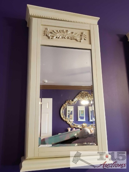 Hanging Jewelry Box with Assorted Costume Jewelry