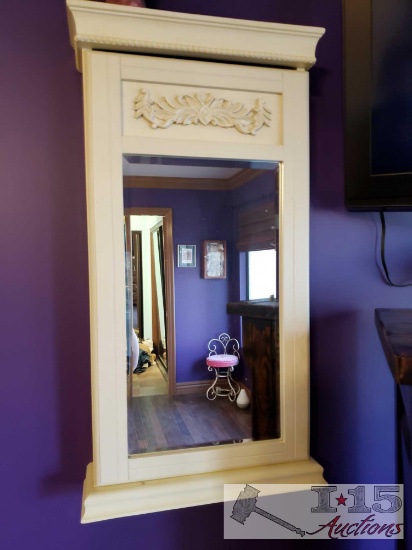 Hanging Jewelry Box with Assorted Costume Jewelry