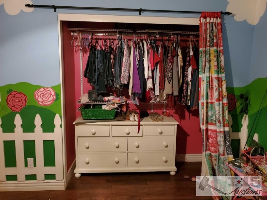 Girls Clothes, Bedding, Bushnell Telescope, Girl Shoes, Dresser and more!
