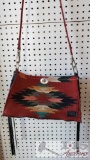 Rowdy Rose Woven Navajo Side With Leather Fringe and Cross Body Strap
