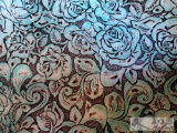 Tooled Leather Floral Fabric