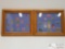 Nazi, Hilter, And US Military Stamps In Frames.