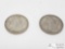 2 1921 Morgan Silver Dollars- Denver Mint