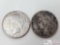 Two 1922 Silver Peace Dollars - San Francisco Mint