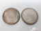 1890 and 1898 Morgan Silver Dollars - Philadelphia Mint