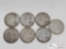 7 Silver Franklin Half Dollars - 87g