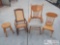 Wood Chairs, Rocking Chair, and Stool