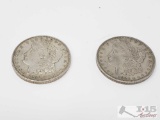 2 1921 Morgan Silver Dollars- Denver Mint