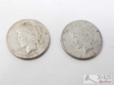 2 1922 Silver Peace Dollars- San Francisco