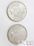 2 1922 Silver Peace Dollars- Philadelphia