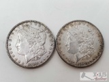 1884 and 1900 Morgan Silver Dollars - Philadelphia Mint