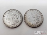 1921 and 1886 Morgan Silver Dollars - Philadelphia Mint