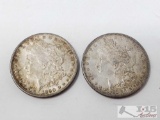 1882 and 1890 Morgan Silver Dollars - San Francisco Mint