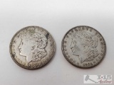 Two 1922 Morgan Silver Dollars - San Francisco Mint
