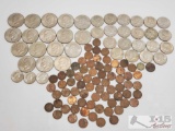 17 Eisenhower Dollar Coins, 21 Kennedy Half Dollars, 3 Susan B Anthony Coins and more