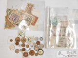 Various Foreign and Collectible Coins And Currency