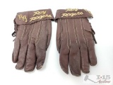 Leather Gloves With Roy Roger Pins
