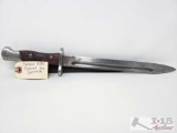 Siamese Mauser Model 1896 Bayonet w/ Scabbard