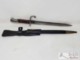 Brazilian 1908 Mauser Bayonet and Scabbard