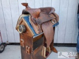 Tooled Leather Horse Saddle